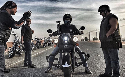 Group of Indian Motorcycle Riders during the Americade rally.