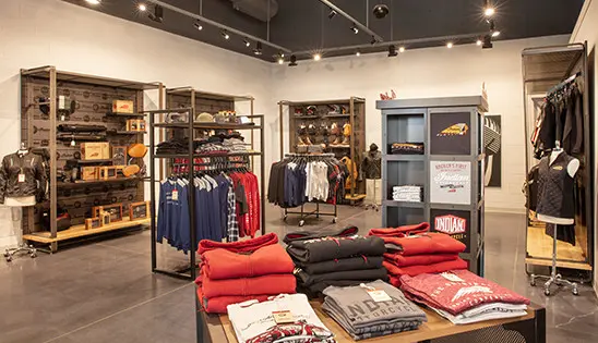 Indian Motorcycle apparel showroom