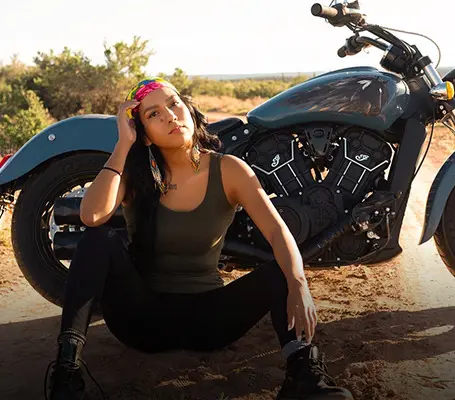 Jacinda Willeto - Indian Motorcycle Ambassador.