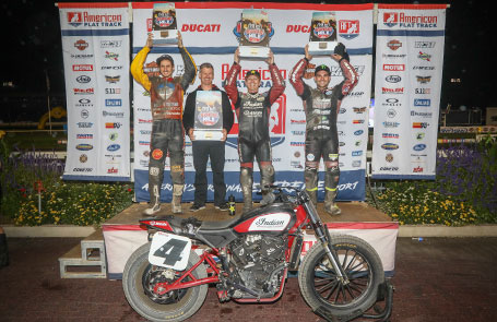 LA FTR750 D’INDIAN MOTORCYCLE TERMINE PARMI LES CINQ PREMIERS À LA COURSE MEADOWLANDS MILE