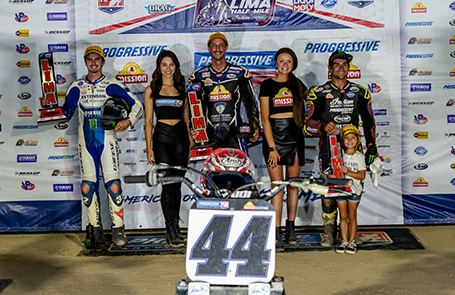 Indian Motorcycle Privateer Brandon Robinson Secures First Victory of 2022 After Hard-Fought Battle at Lima Half-Mile