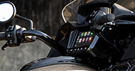closeup of the ride command screen