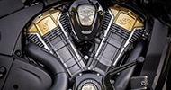 detail view of the bike´s motor