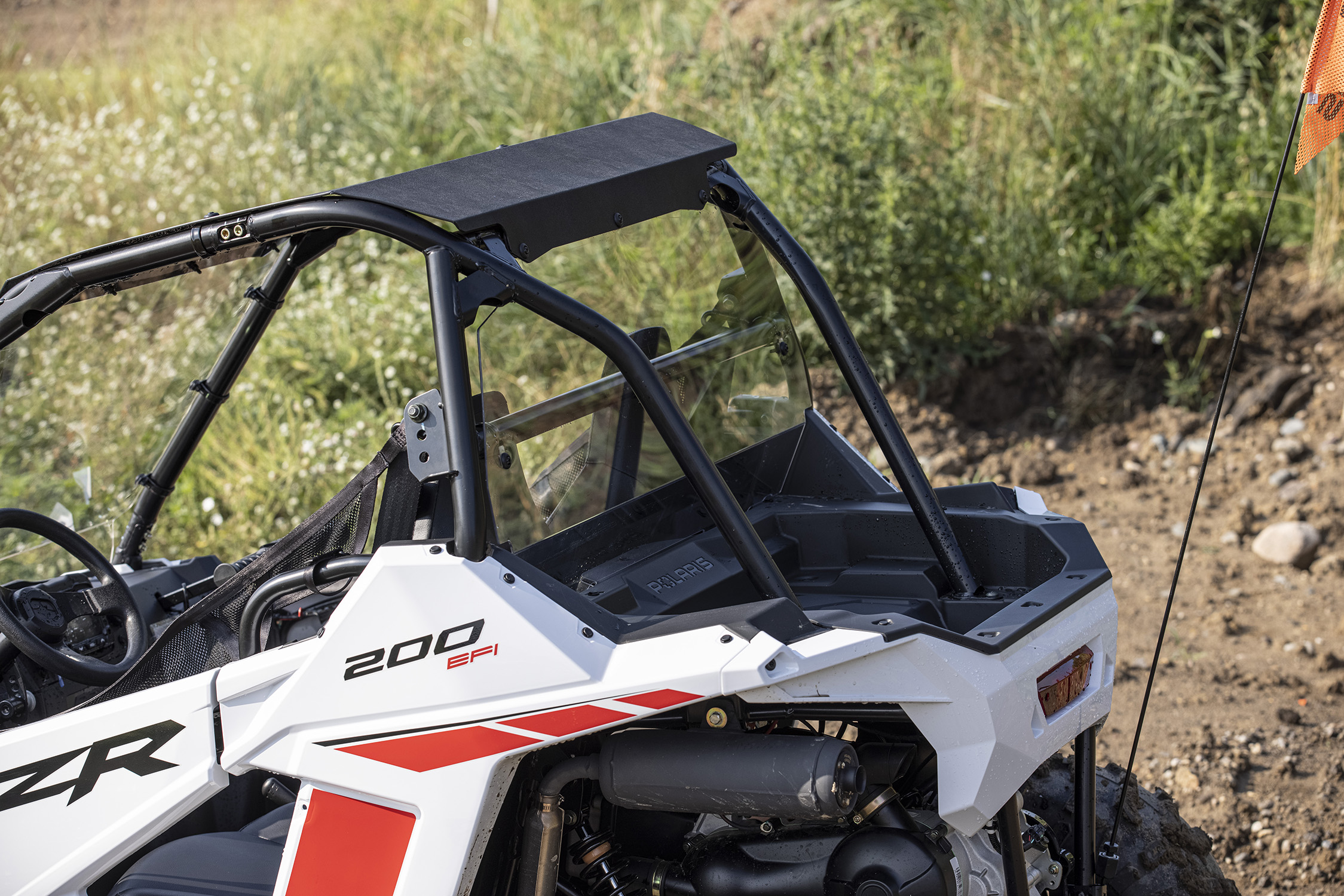 Mini Youth RZR 200 Poly Windshield, Rear Panel & Poly Roof Combo