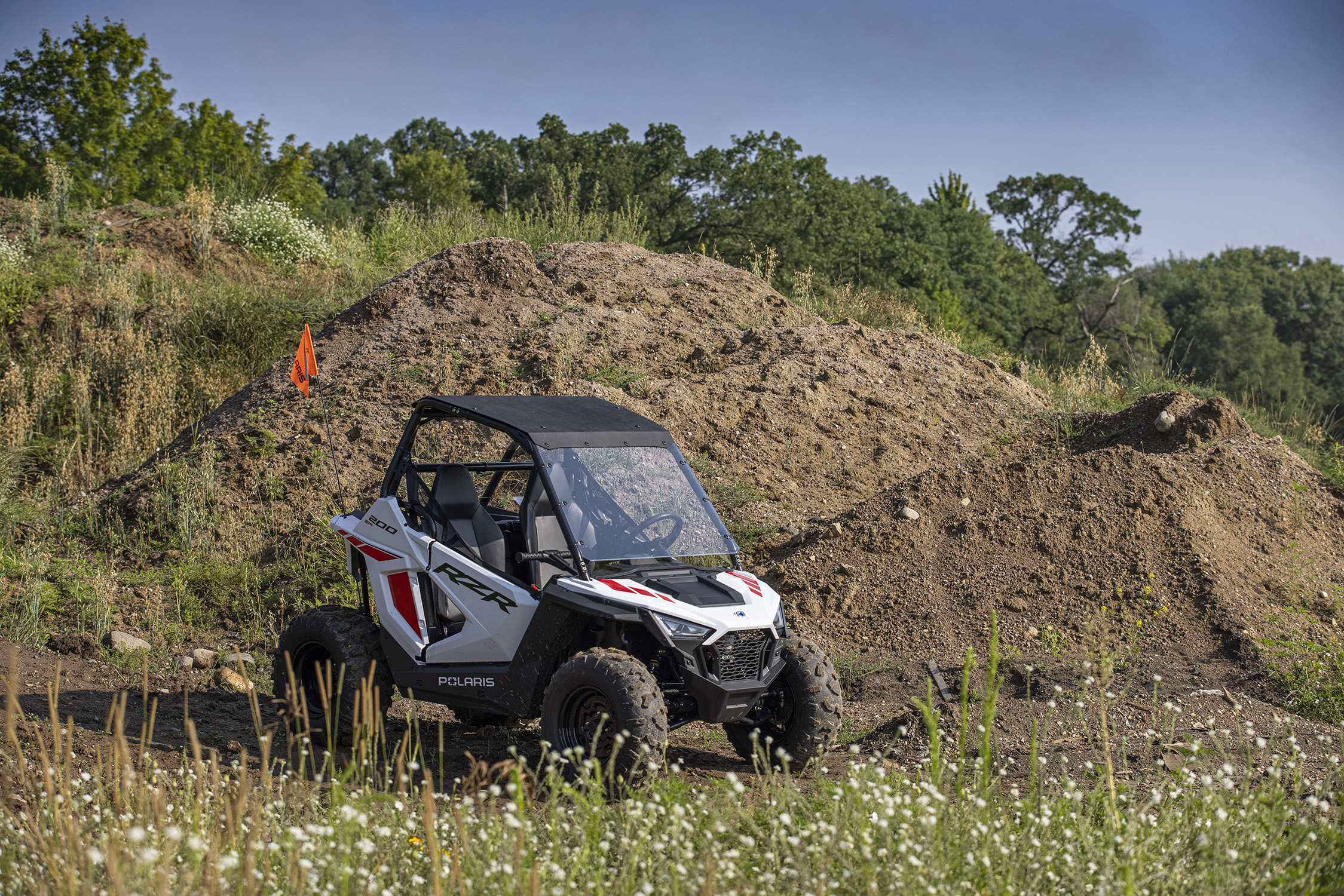 Mini Youth RZR 200 Poly Windshield, Rear Panel & Poly Roof Combo