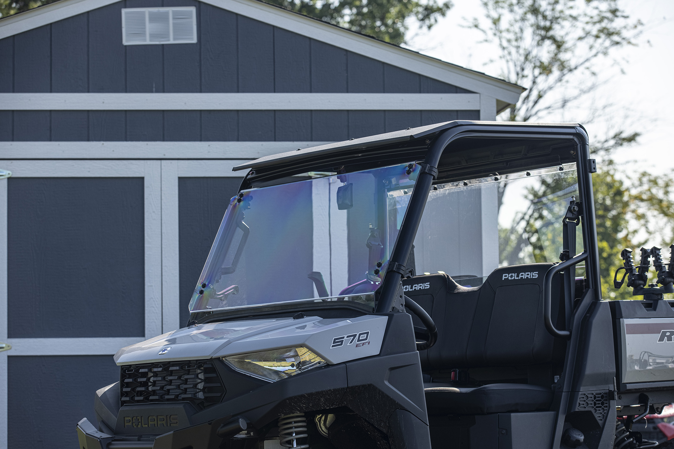【HI FI FNK】Polaris Washed Top UTV Windshield - Polaris Ranger Mid-Size Full-Tilt