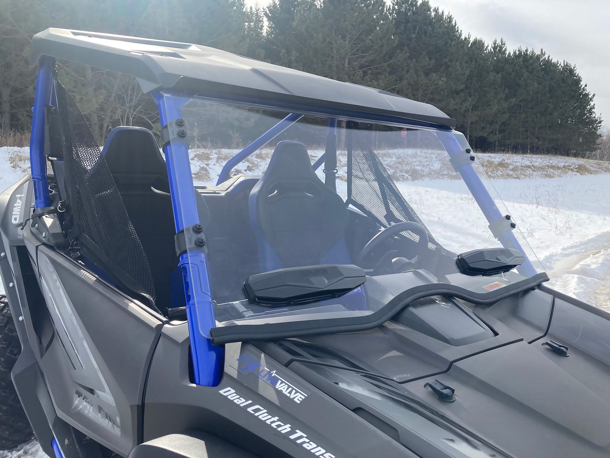 ヒロ　asplund fami 63L 4個 Polaris RZR XP/XP-4 1000 Dual Vent Full windshield-HC - Spike