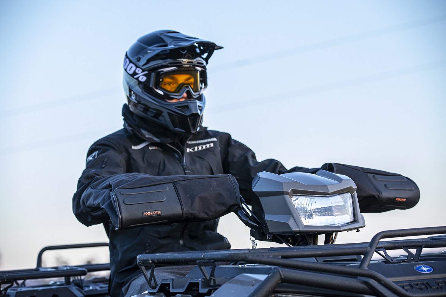 Geartector® Cold Weather Handlebar Mitts - Black | Polaris