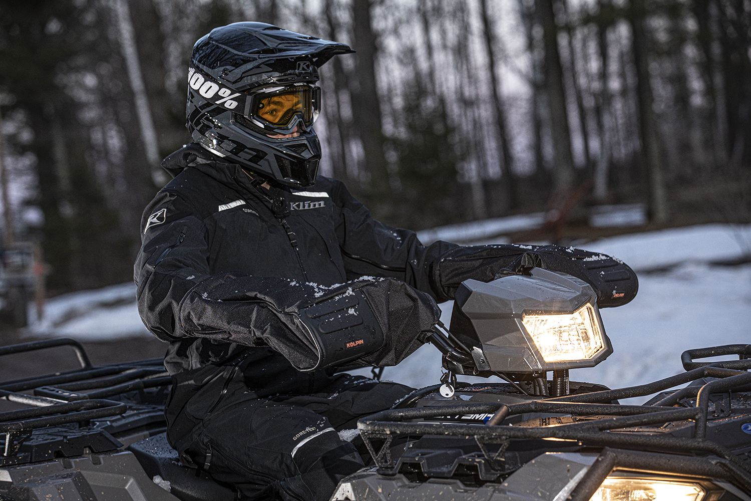 Geartector® Cold Weather Handlebar Mitts - Black | Polaris