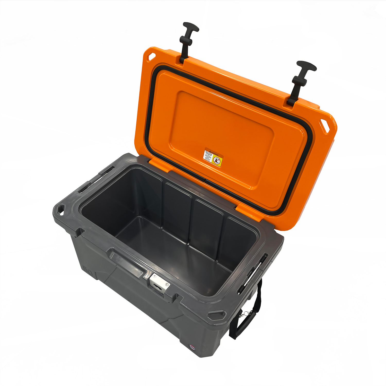 ペリカン 50QT クーラーボックス Tan/Orange ステッカー付 PELICAN (ペリカン) 50 クーラーボックス 50L ベージュ｜トレファクONLINE