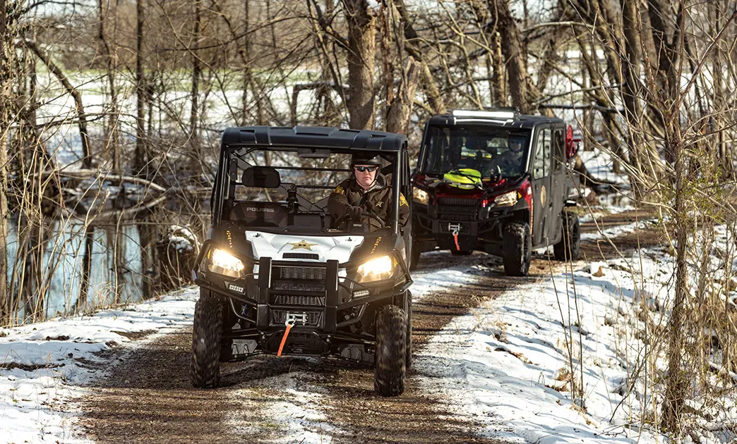 polaris rangers with law enforcement and fire & rescue packages installed