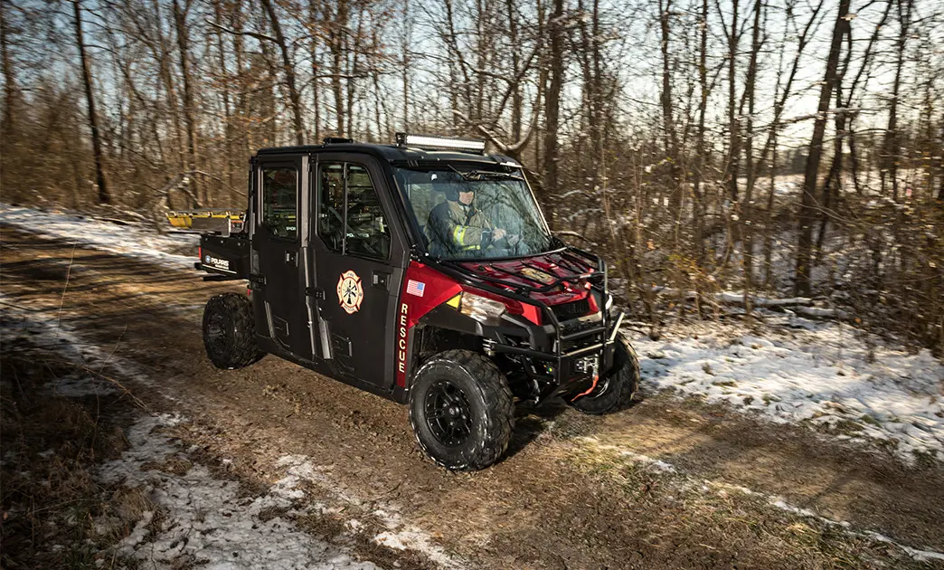 polaris ranger with fire and rescue package installed