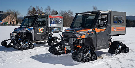 The Polaris Ranger is the perfect partner for mountain rescue teams in Germany