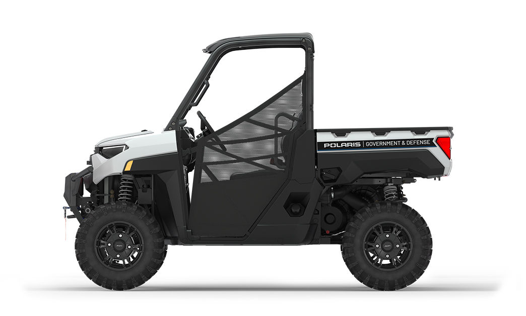 side view of a polaris ranger xp 1000 utv with the basic patrol package installed