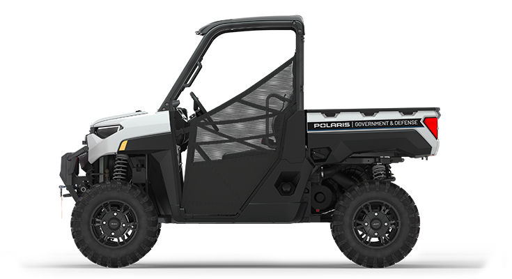 side view of a polaris ranger xp 1000 utv with the basic patrol package installed