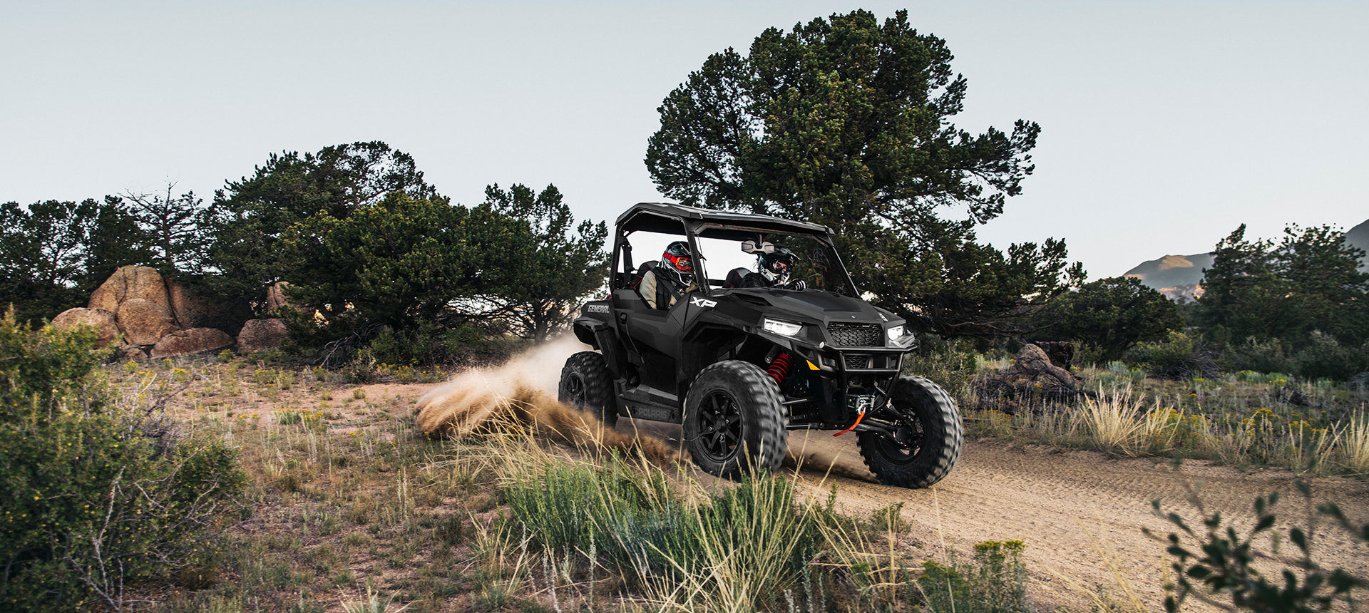 General XP 1000 riding on a trail