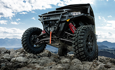 General XP 1000 riding over rocks