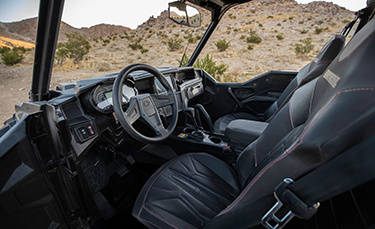 A look inside the General XP 1000 vehicle