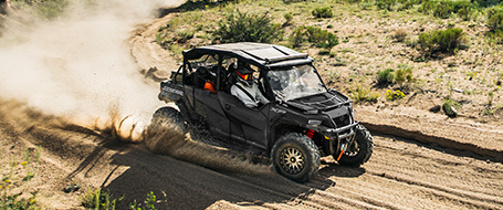 General XP 1000 vehicle riding on a trail