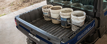 Buckets in the bed of a RANGER XP 1000