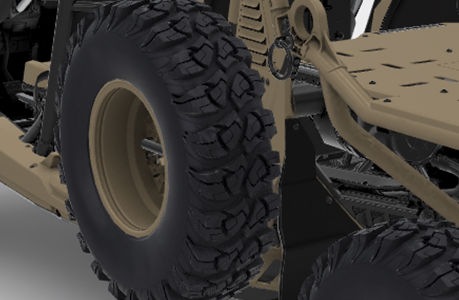 spare tire holder accessory for the mrzr alpha