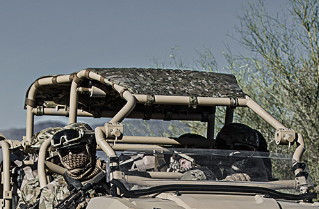 molle roof accessory for the mrzr diesel tactical vehicle