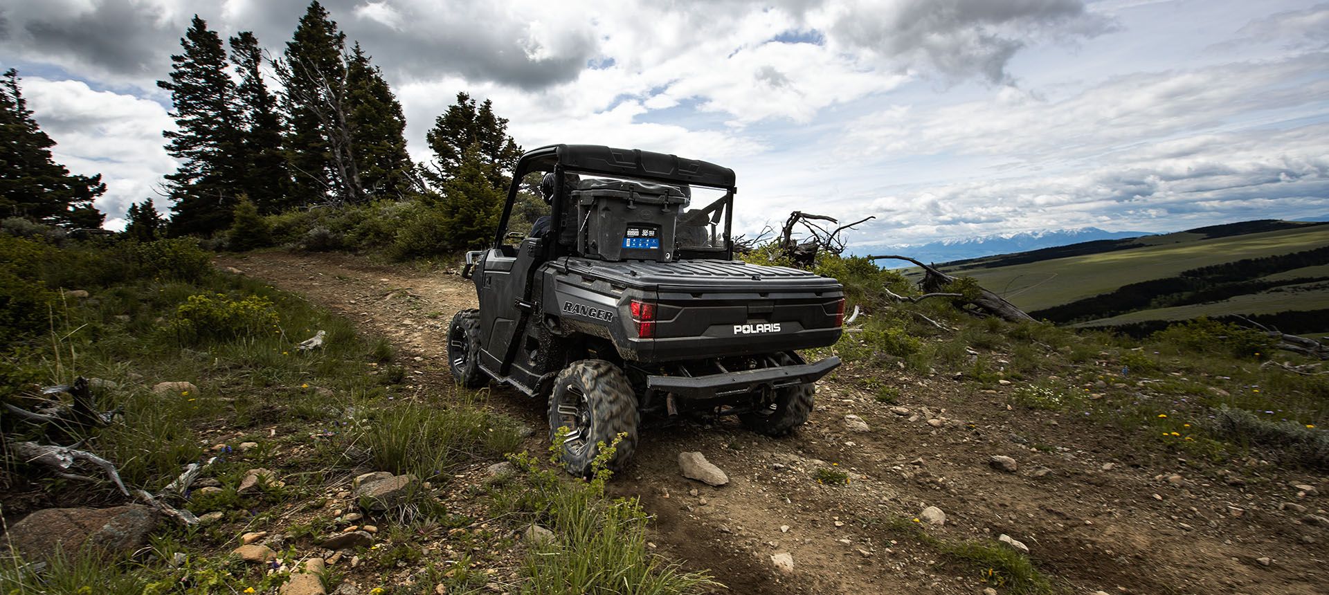 cargo box of the ranger 1000 with lock & ride storage options installed