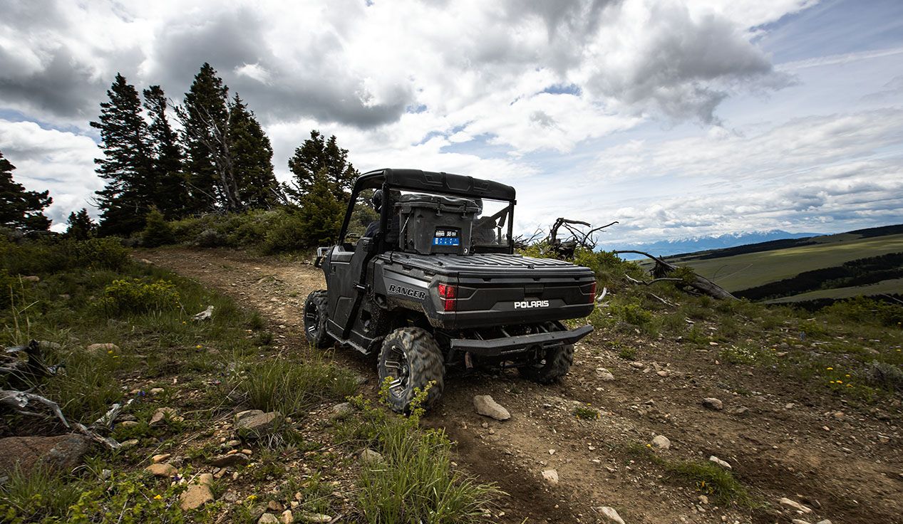 cargo box of the ranger 1000 with lock & ride storage options installed