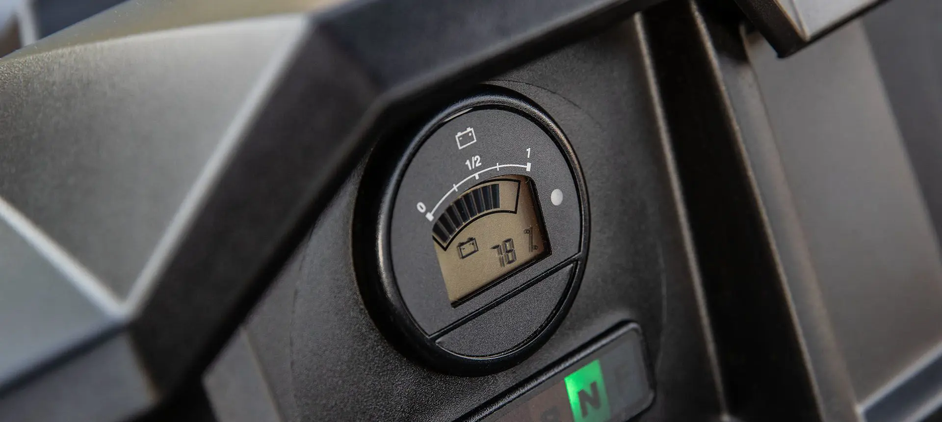 precision battery gauge on the polaris ranger ev