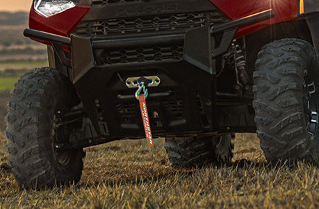 ranger crew xp 1000 showcasing a winch