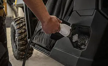 charge port on a ranger xp kinetic side by side