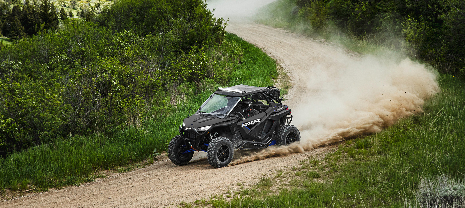 RZR Pro XP riding on a trail