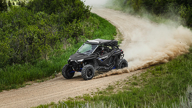 RZR Pro XP riding on a trail