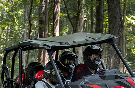 rzr xp 4 1000 with a roof accessory installed