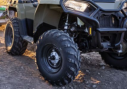 26" duro tires on the sportsman 570 atv