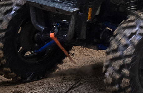 rear end winch installed on a polaris sportsman 570