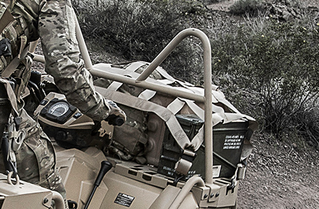 cargo nets accessory for the sportsman mv850 tactical atv
