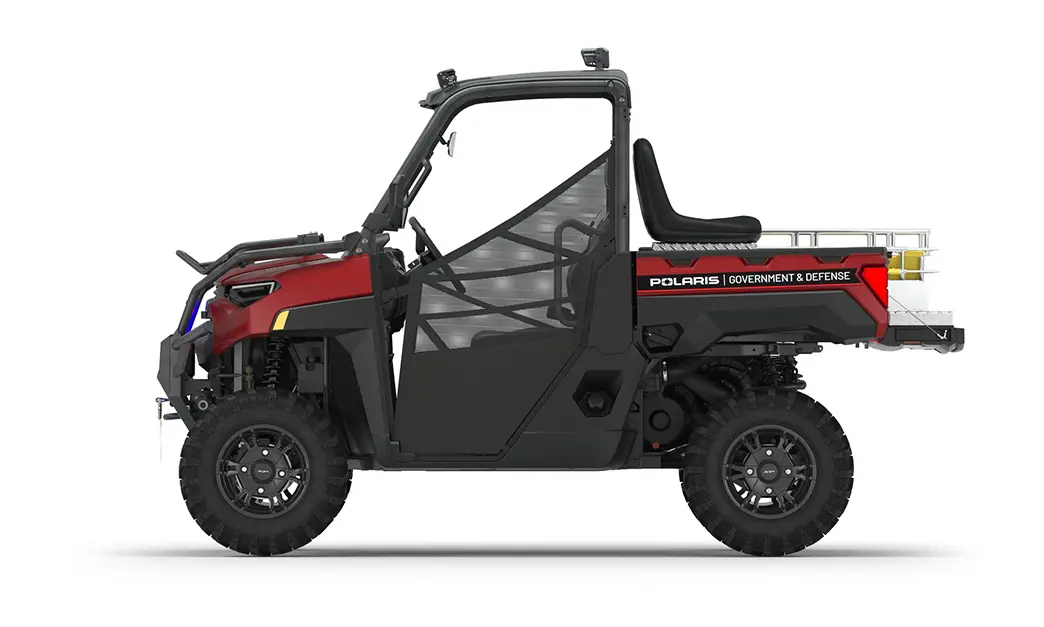 Side view of a polaris RANGER XP 1000 Premium with the Basic Rescue Package