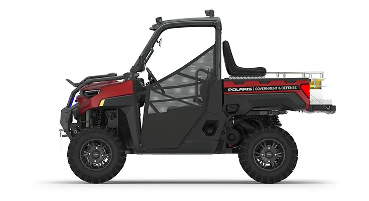 Side view of a polaris RANGER XP 1000 Premium with the Basic Rescue Package