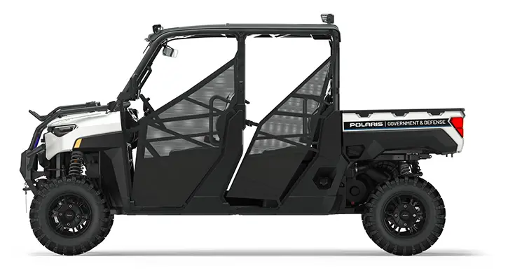 side profile of a polaris RANGER CREW XP 1000 Premium with the Deluxe Patrol Package