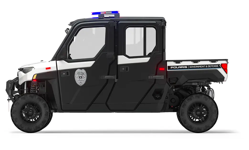 side profile of a RANGER CREW XP 1000 Premium Northstar Edition with the Premium Patrol Package