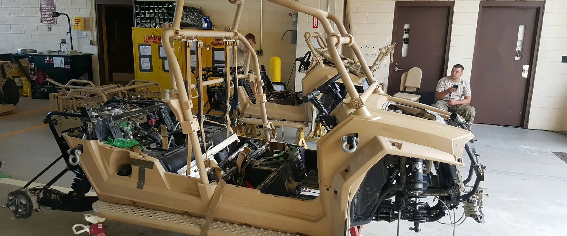 Chassis of a Military Vehicle