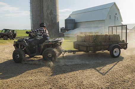 Quad Polaris Sportsman 450 ATV Rouge