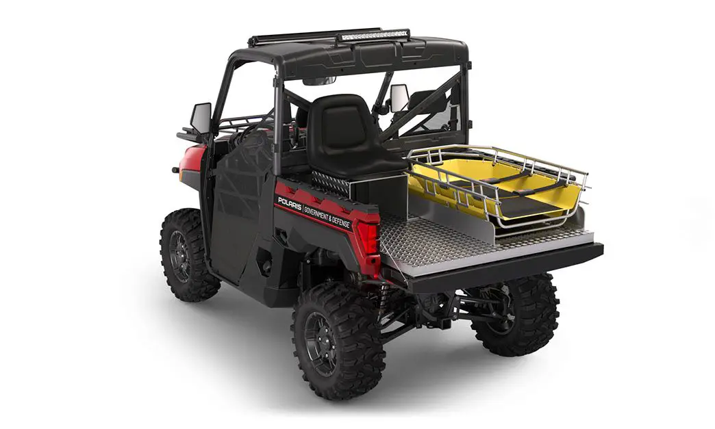 Side view of a polaris RANGER XP 1000 Premium with the Basic Rescue Package