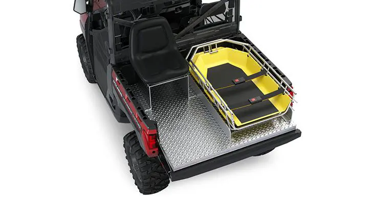 Side view of a polaris RANGER XP 1000 Premium with the Basic Rescue Package