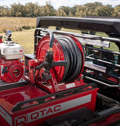 Electric Hose Reel installed on a Polaris RANGER UTV.