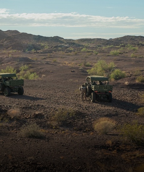 Military Tactical side-by-side using for communications operations.