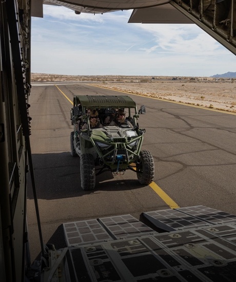 Military Tactical side-by-side being used in special forces operations.