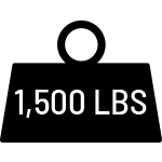 1500 lbs payload.