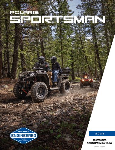 2025 Polaris Sportsman Accessories, Maintenance & Apparel Catalog.